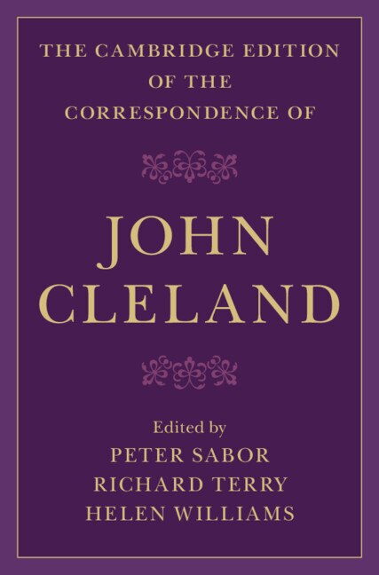 Couverture_The Cambridge Edition of the Correspondence of John Cleland