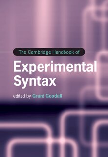 Couverture_The Cambridge Handbook Of Experimental Syntax