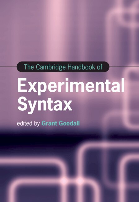 Couverture_The Cambridge Handbook Of Experimental Syntax