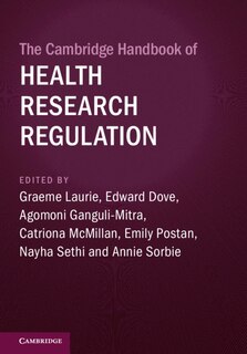 Front cover_The Cambridge Handbook Of Health Research Regulation