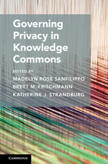 Couverture_Governing Privacy In Knowledge Commons