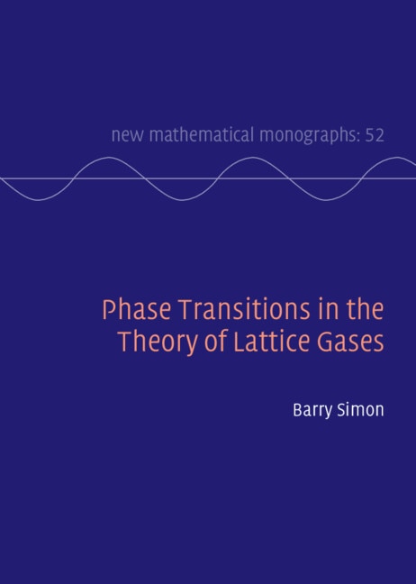 Couverture_Phase Transitions in the Theory of Lattice Gases