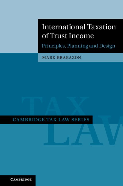 Front cover_International Taxation Of Trust Income