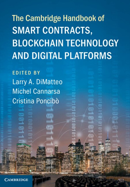 Couverture_The Cambridge Handbook Of Smart Contracts, Blockchain Technology And Digital Platforms