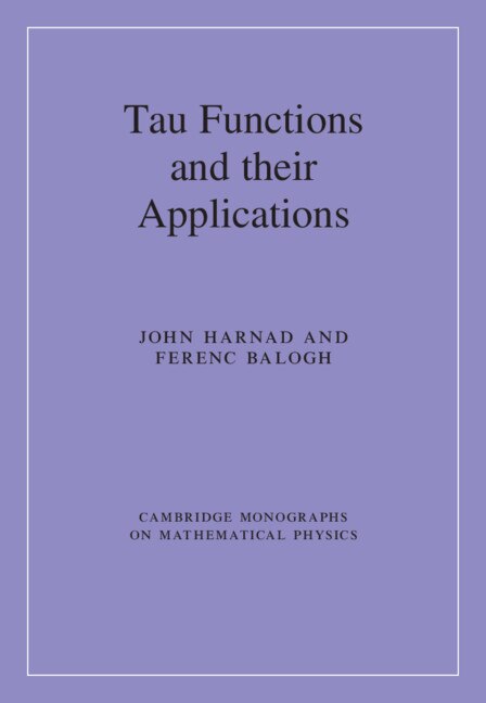 Front cover_Tau Functions And Their Applications