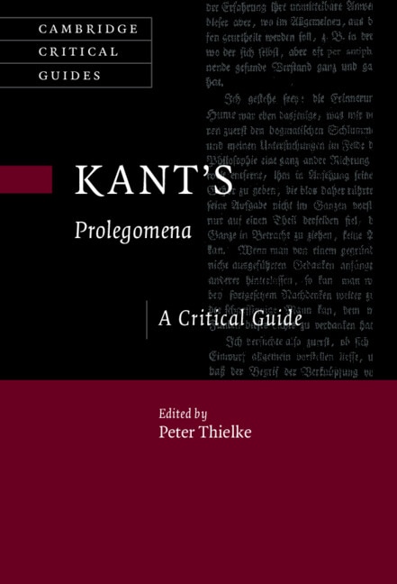 Front cover_Kant's Prolegomena