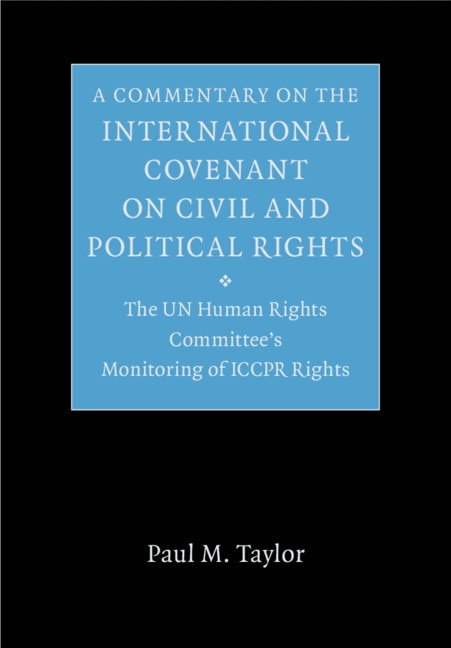 Couverture_A Commentary On The International Covenant On Civil And Political Rights