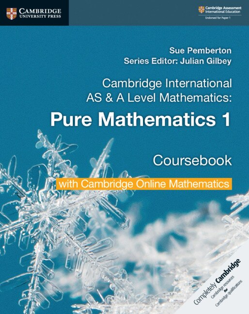 Couverture_Cambridge International As & A Level Mathematics Pure Mathematics 1 Coursebook With Cambridge Online Mathematics (2 Years)