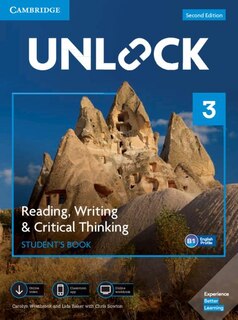 Couverture_Unlock Level 3 Reading, Writing, & Critical Thinking Student's Book, Mob App And Online Workbook W/ Downloadable Video