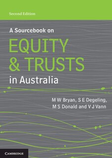 Couverture_A Sourcebook On Equity And Trusts In Australia