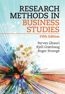 Couverture_Research Methods In Business Studies