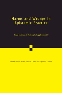 Couverture_Harms And Wrongs In Epistemic Practice