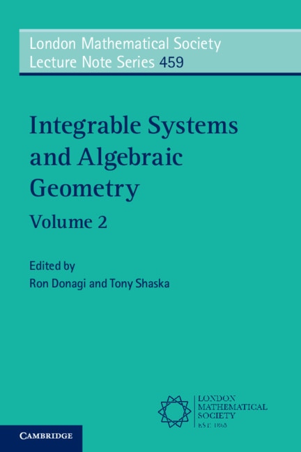 Front cover_Integrable Systems And Algebraic Geometry: Volume 2