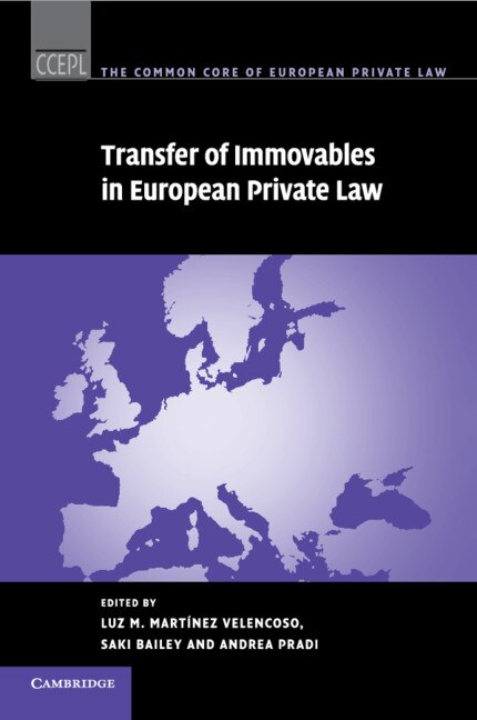 Front cover_Transfer Of Immovables In European Private Law