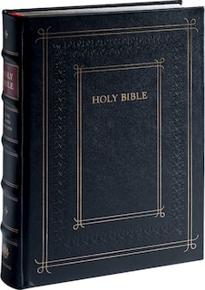 Couverture_Cambridge Kjv Family Chronicle Bible, Black Calfskin Leather Over Boards