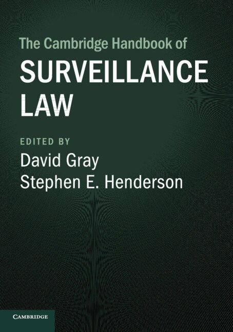 Front cover_The Cambridge Handbook Of Surveillance Law