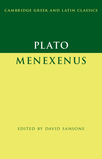 Couverture_Plato: Menexenus