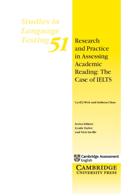 Couverture_Research and Practice in Assessing Academic Reading: The Case of IELTS