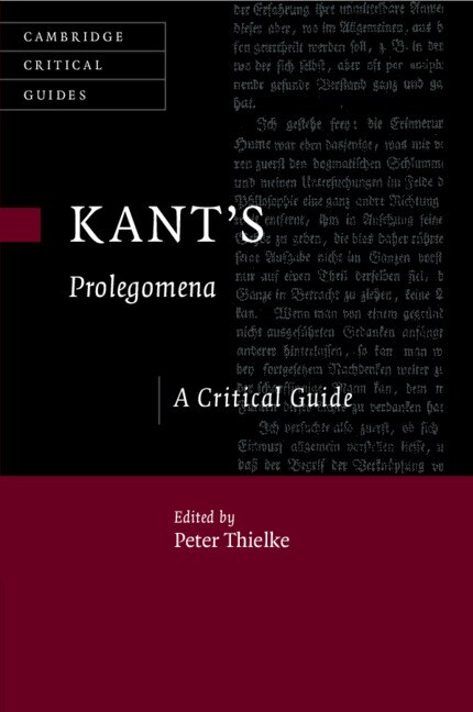 Couverture_Kant's Prolegomena