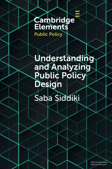 Couverture_Understanding And Analyzing Public Policy Design