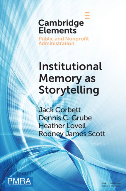 Front cover_Institutional Memory As Storytelling