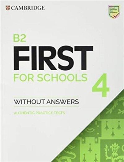 Front cover_B2 First For Schools 4 Student's Book Without Answers