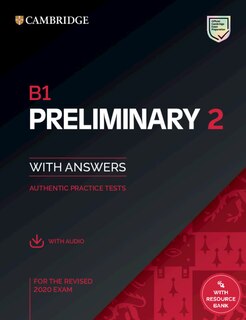 Front cover_B1 Preliminary 2 Student's Book With Answers With Audio With Resource Bank