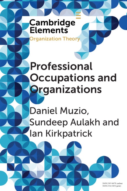 Front cover_Professional Occupations And Organizations
