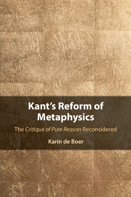 Front cover_Kant's Reform of Metaphysics