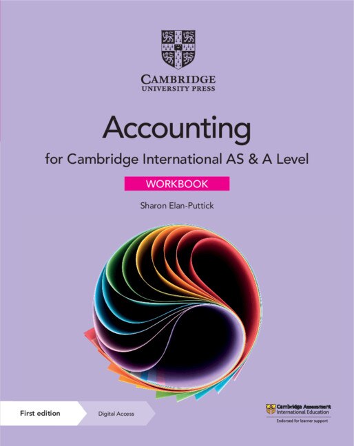 Front cover_Cambridge International As & A Level Accounting Workbook With Digital Access (2 Years)