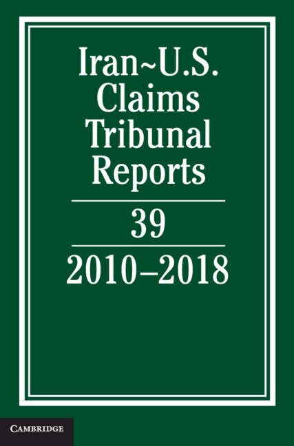 Front cover_Iran-US Claims Tribunal Reports: Volume 39