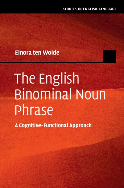Front cover_The English Binominal Noun Phrase