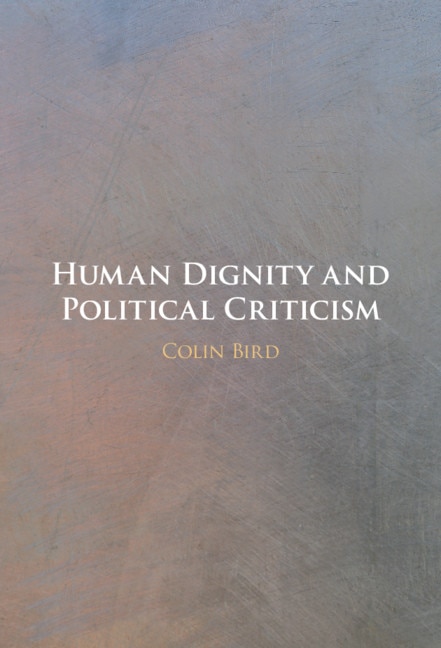 Couverture_Human Dignity And Political Criticism