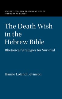 Front cover_The Death Wish In The Hebrew Bible