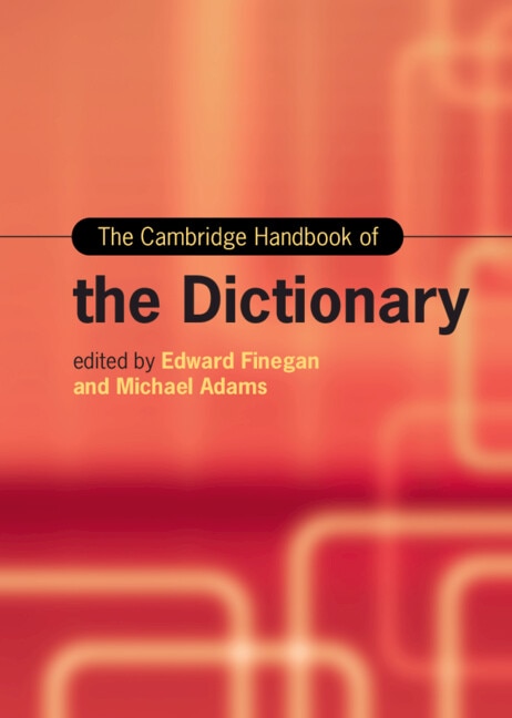 Front cover_The Cambridge Handbook of the Dictionary