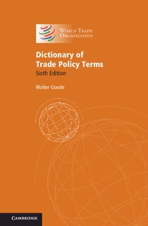 Couverture_Dictionary of Trade Policy Terms