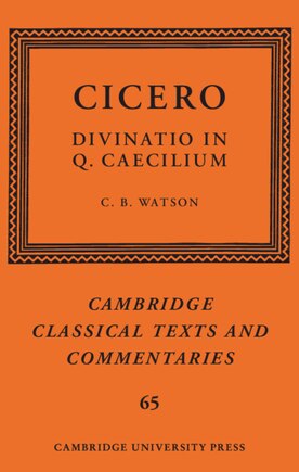 Cicero: Divinatio in Q. Caecilium