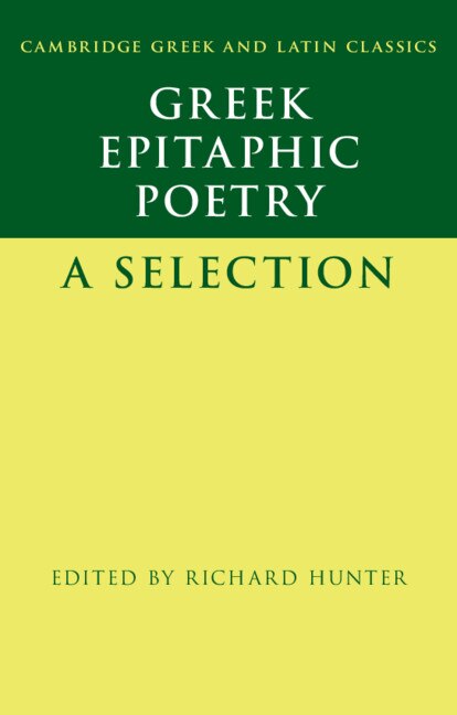 Front cover_Greek Epitaphic Poetry
