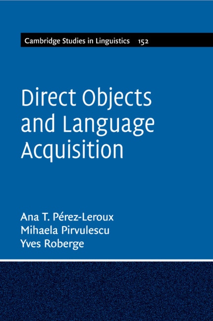 Couverture_Direct Objects And Language Acquisition