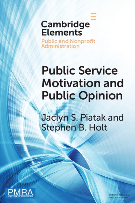 Front cover_Public Service Motivation And Public Opinion