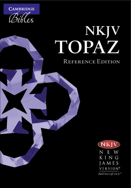 Front cover_Nkjv Topaz Reference Edition, Black Calfsplit Leather, Nk674:xrl