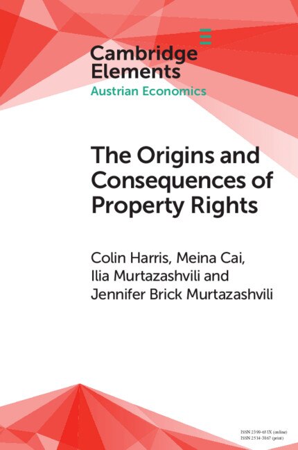 Front cover_The Origins And Consequences Of Property Rights