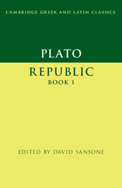 Front cover_Plato: Republic Book I