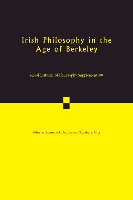 Front cover_Irish Philosophy In The Age Of Berkeley: Volume 88
