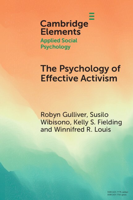 Front cover_The Psychology Of Effective Activism
