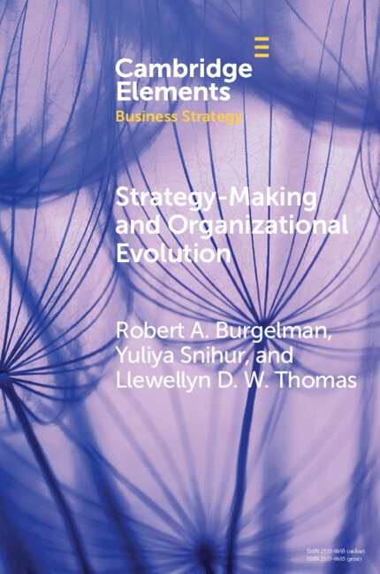 Front cover_Strategy-Making and Organizational Evolution