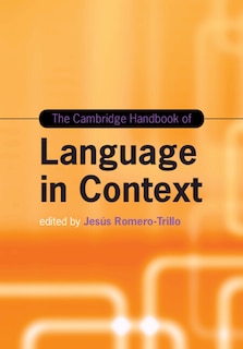 Front cover_The Cambridge Handbook of Language in Context