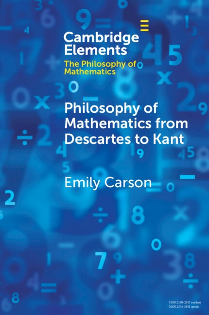 Couverture_Philosophy of Mathematics from Descartes to Kant