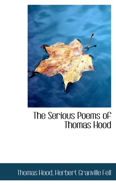 Front cover_The Serious Poems of Thomas Hood