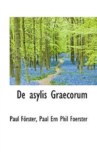 Couverture_De asylis Graecorum